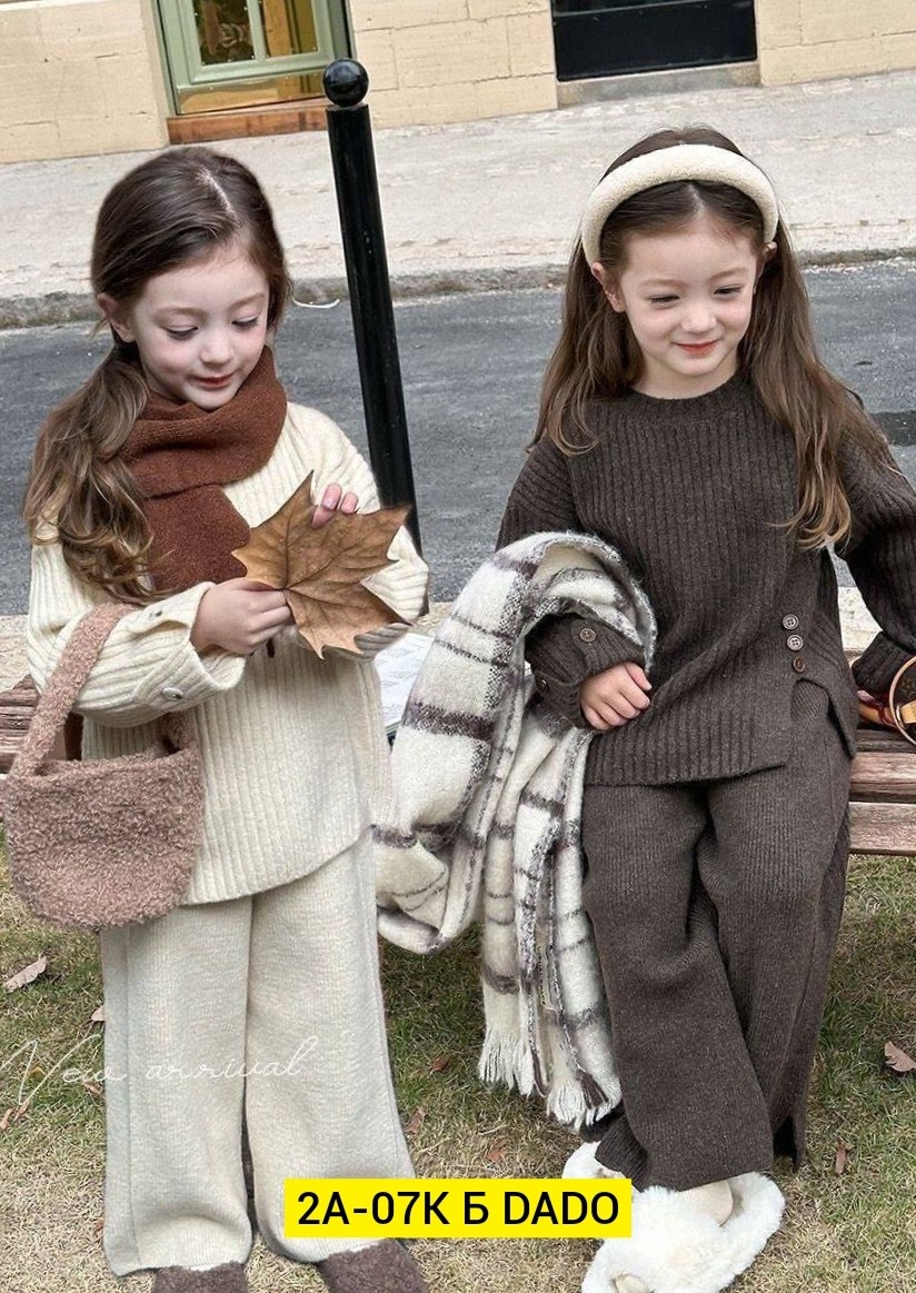 повседневный костюм,вязаные костюмы,свитер для девочек,вязаный костюм для девочек,костюмы для девочки