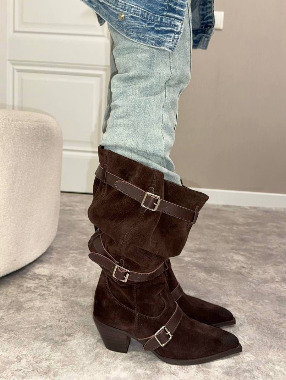 женские сапоги,замшевые сапоги,коричневые сапоги,модные сапоги,