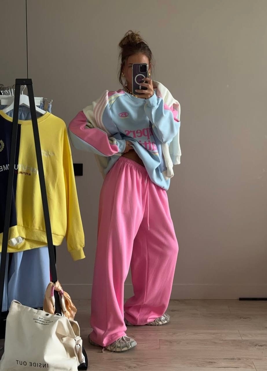 оверсайз свитшот,свитшот женская,оверсайз толстовка,широкие штаны