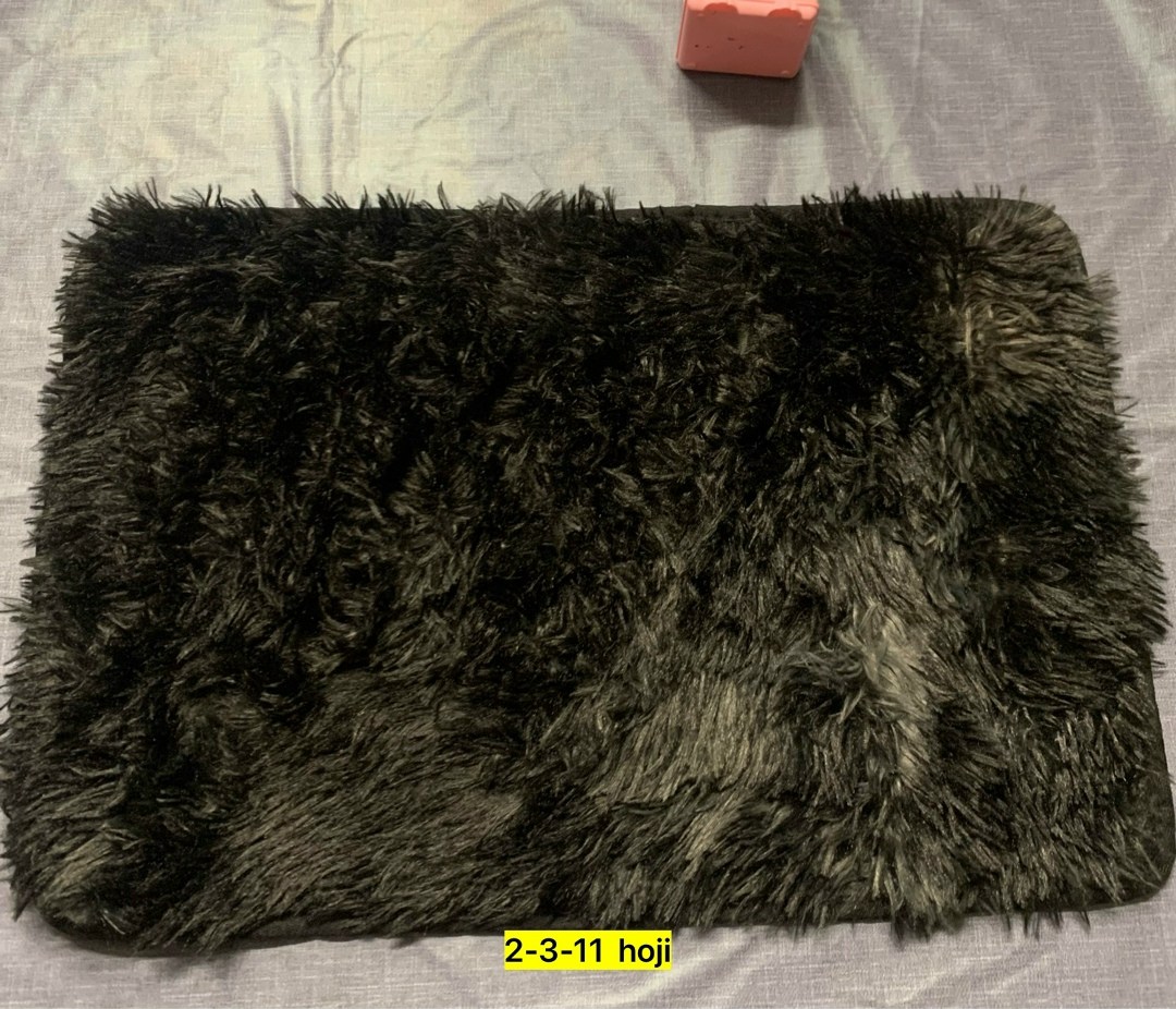 меховой плед,плед,плед черный пушистый,плед лохматый,коврик
