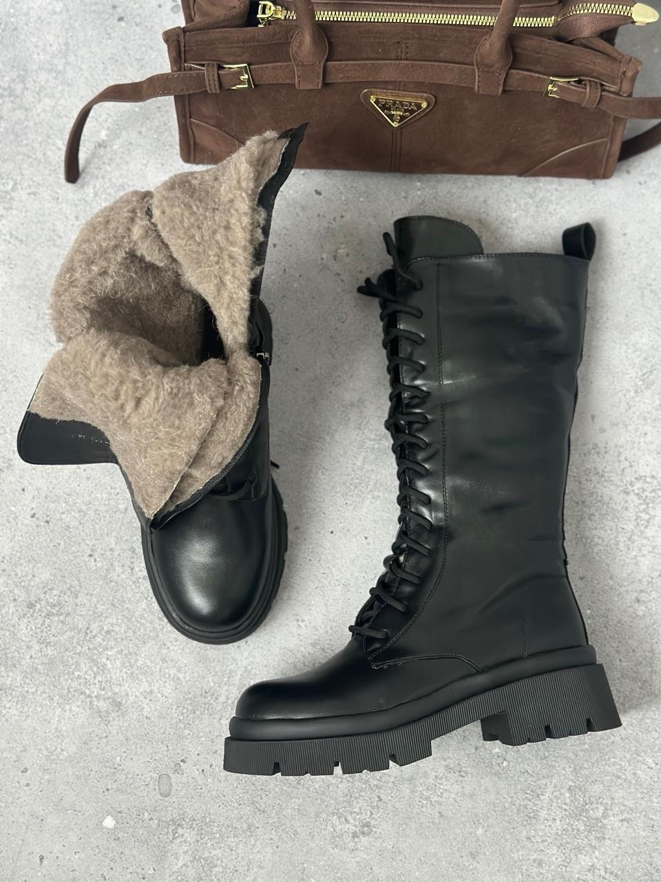 ,зимние женские сапоги,сапоги со шнуровкой,женские берцы,зимние сапоги на шнуровке