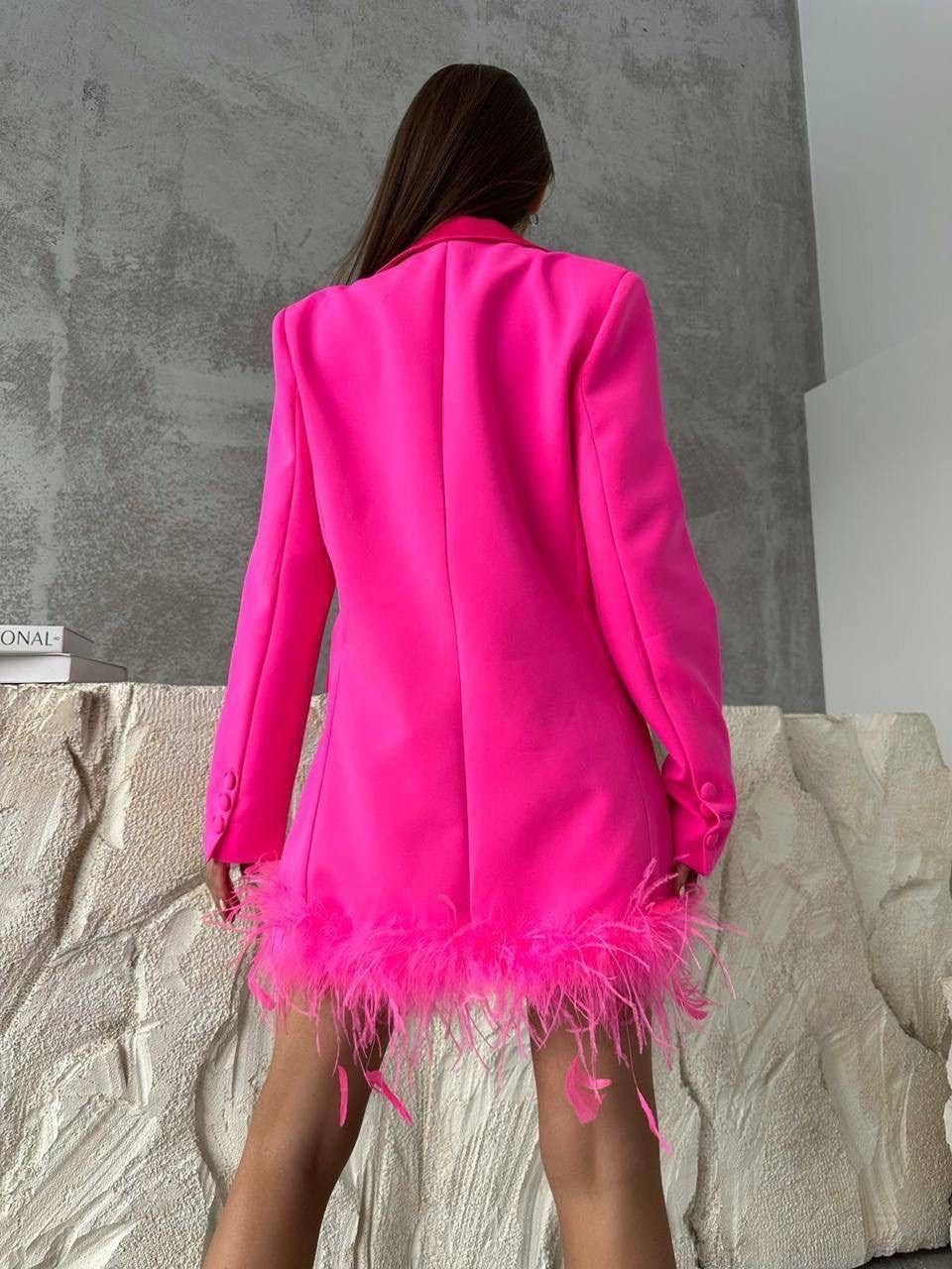 пиджак с перьями,платье пиджак,пиджак женский с перьями,платье пиджак с перьями,пиджак розовый