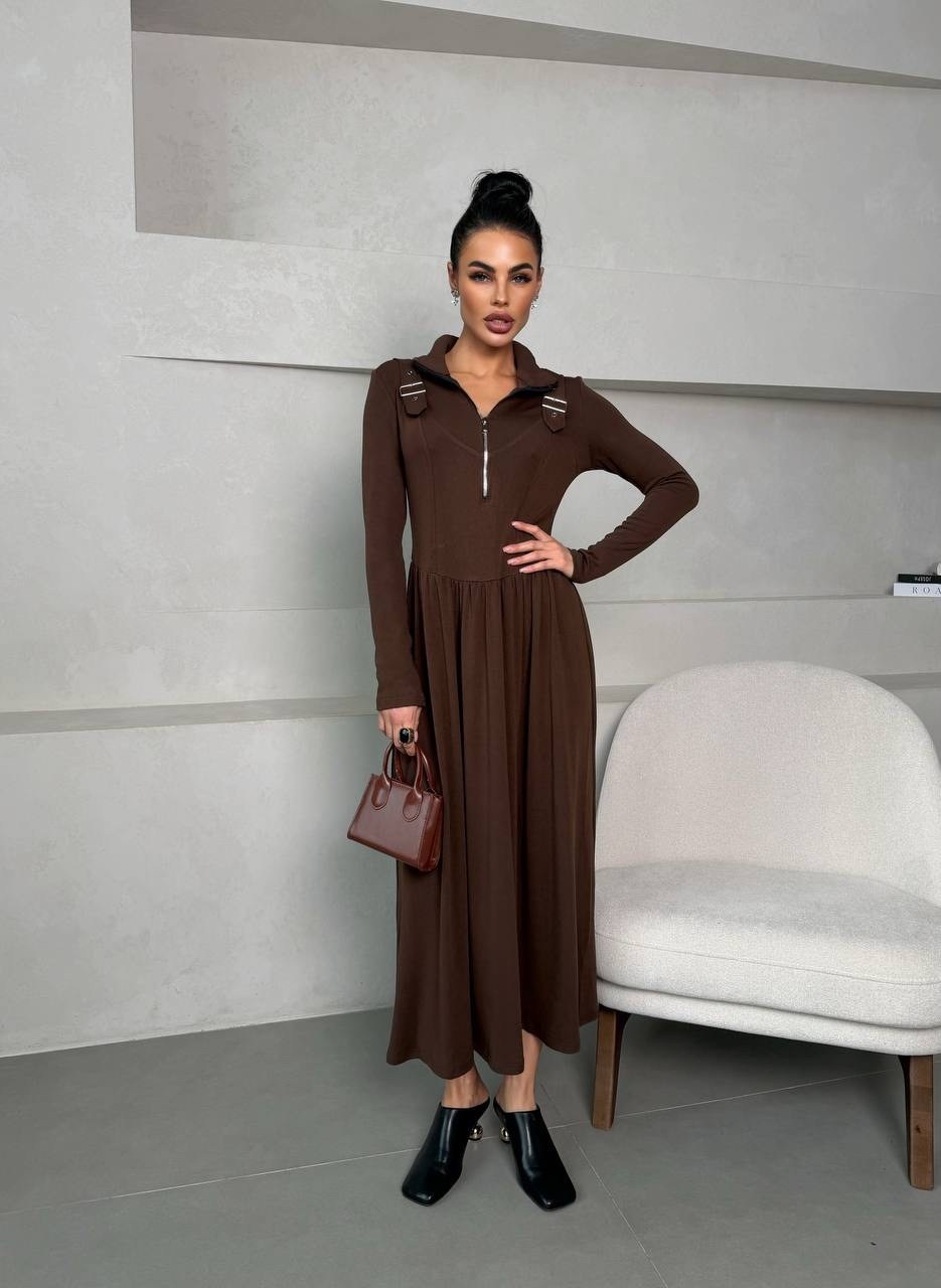 элегантное платье,стильное платье,платье женская,коричневое платье,трикотажное платье