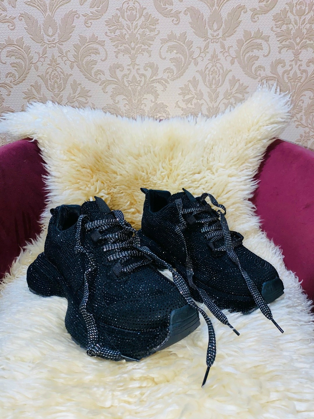 ,женские кроссовки,кроссовки со стразами,женские кроссовки balenciaga,блестящие кроссовки