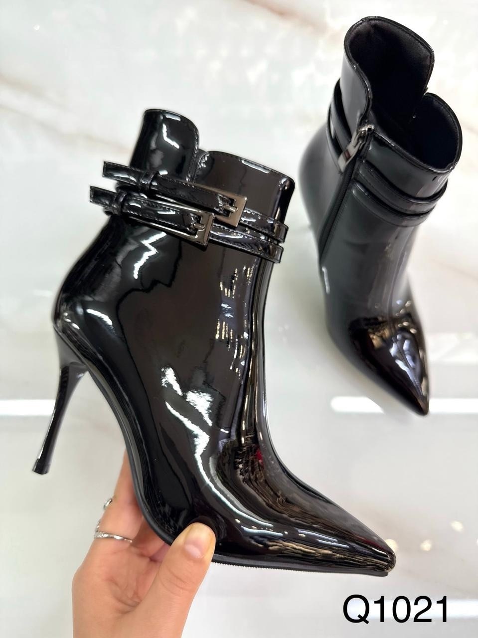 женские ботильоны,,модные ботильоны,женские ботильоны из лакированной кожи,стильные ботильоны