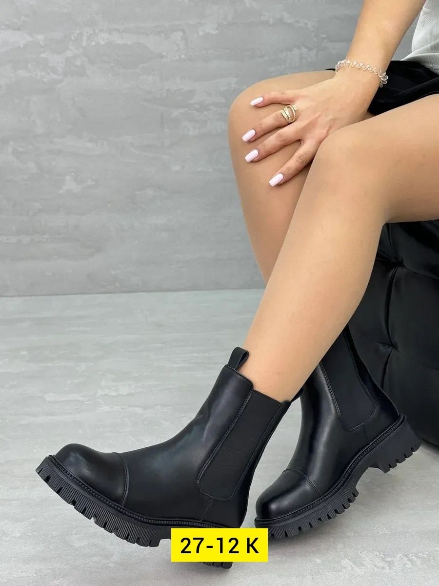 женские ботинки,,женская  зимняя, женская,ботинки челси