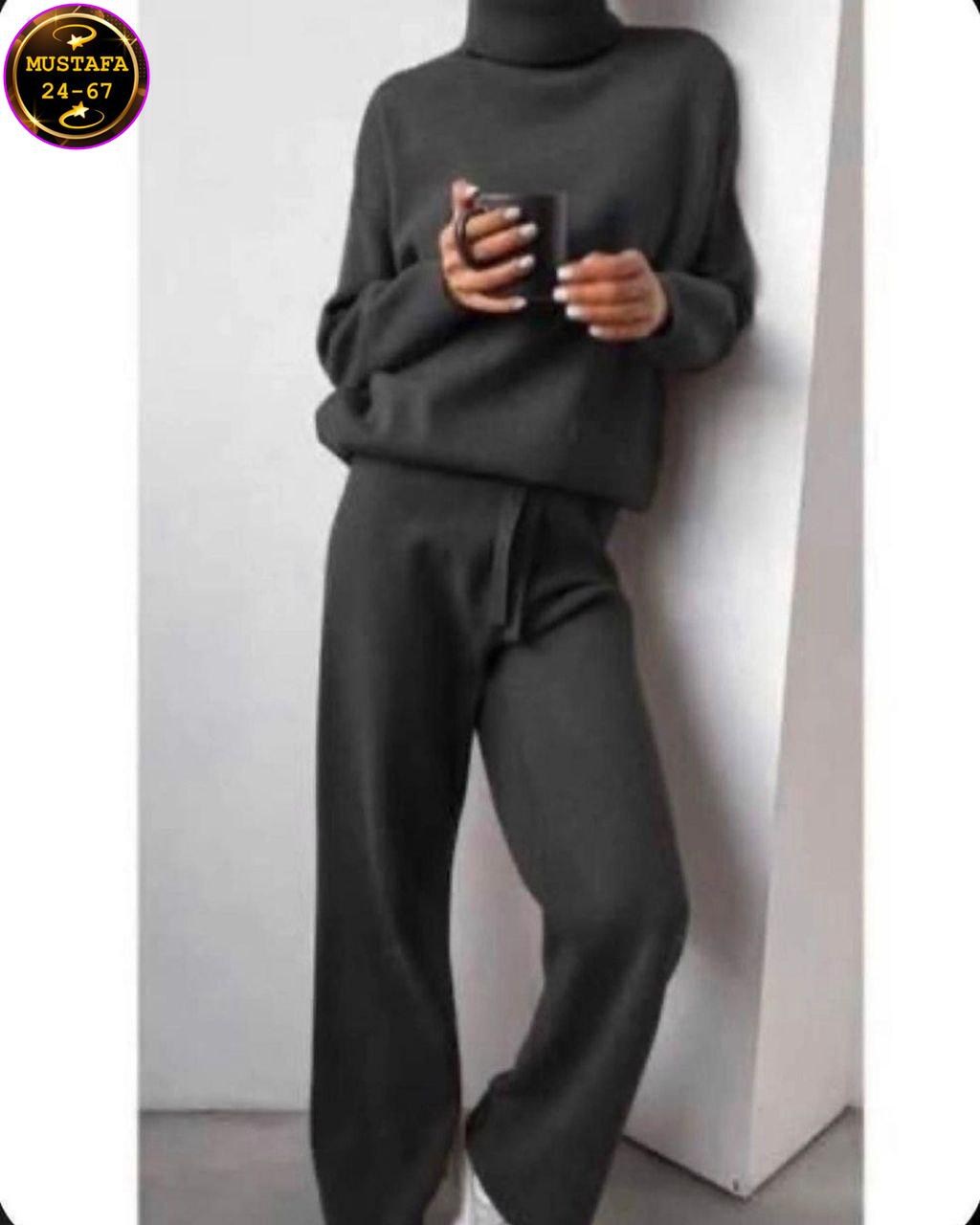 костюм трикотажный,вязаный костюм теплый,стильные костюмы,кашемировый костюм,костюм с брюками