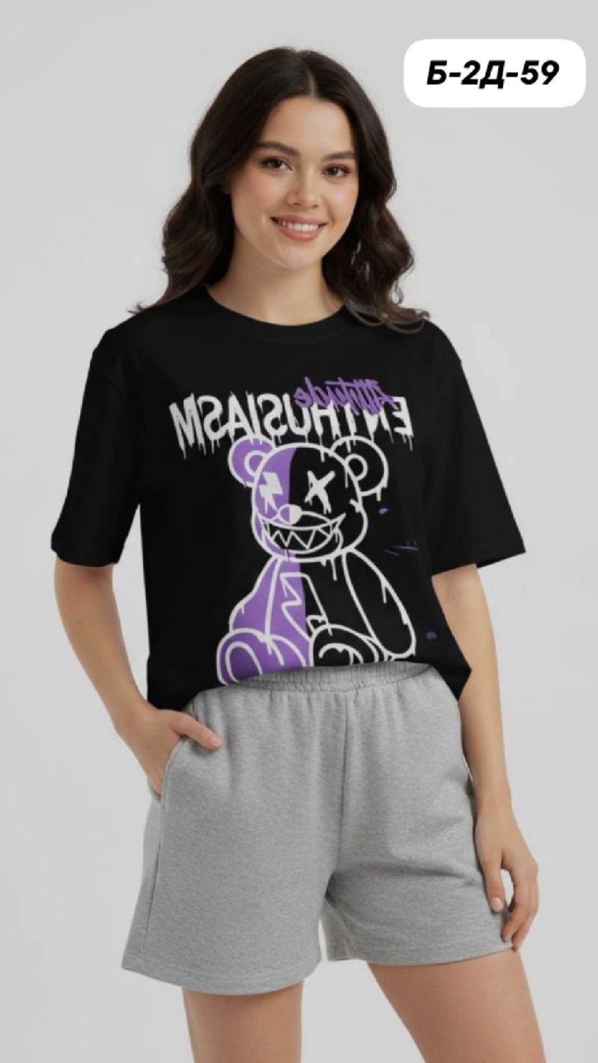 футболки женская,костюм женский к,футболки оверсайз с принтами,пижамы женская с шортами,пижамы женски