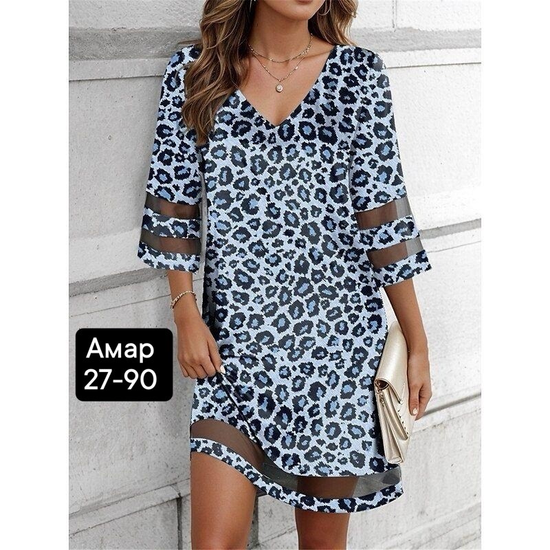 платье женский летний,платье с леопардовым принтом,платье туника,платье женское леопардовое,