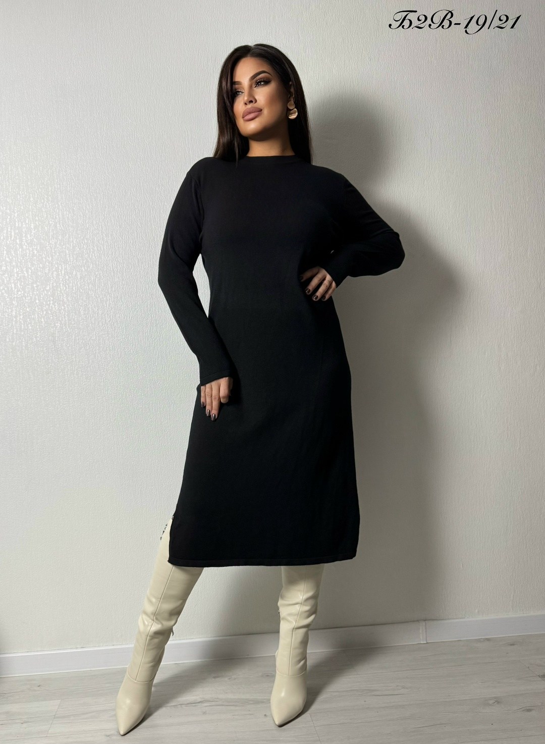 черное трикотажное платье,трикотажное платье,черное женское платье,трикотажное платье миди,вязаное платье
