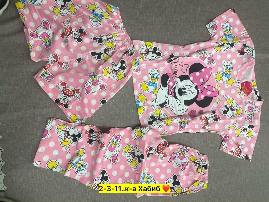 детские пижамные комплекты disney,детская пижама disney,пижамы для девочек,пижама для девочки комплект,пижамы детские