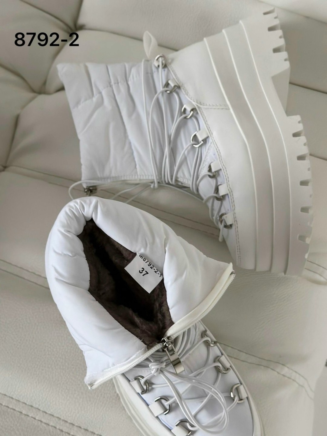 ,женские дутики,дутики белые,зимняя женская ,зимние дутики