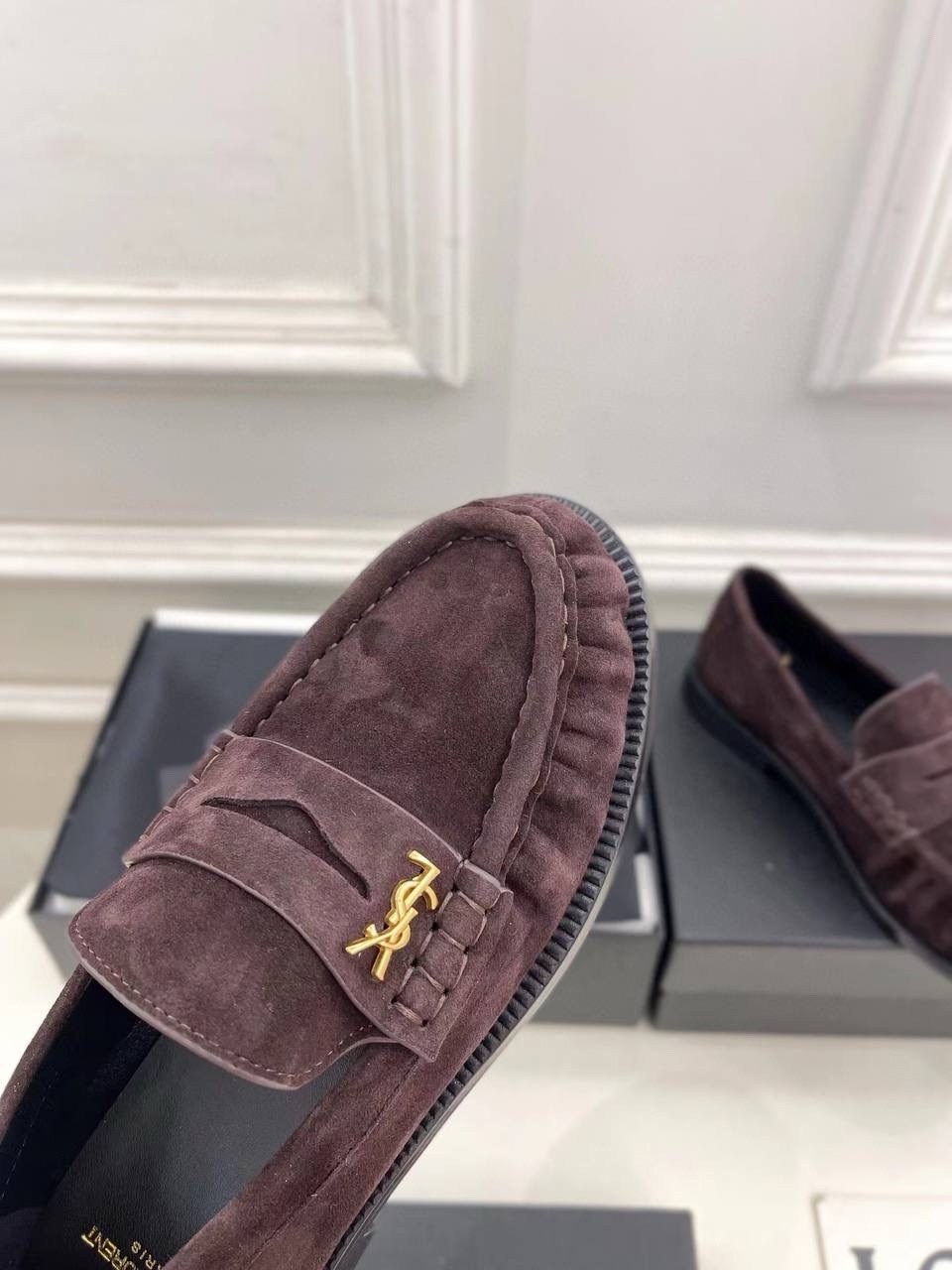 лоферы saint laurent черный,,кожаные лоферы,женские кожаные лоферы,лоферы yves saint laurent