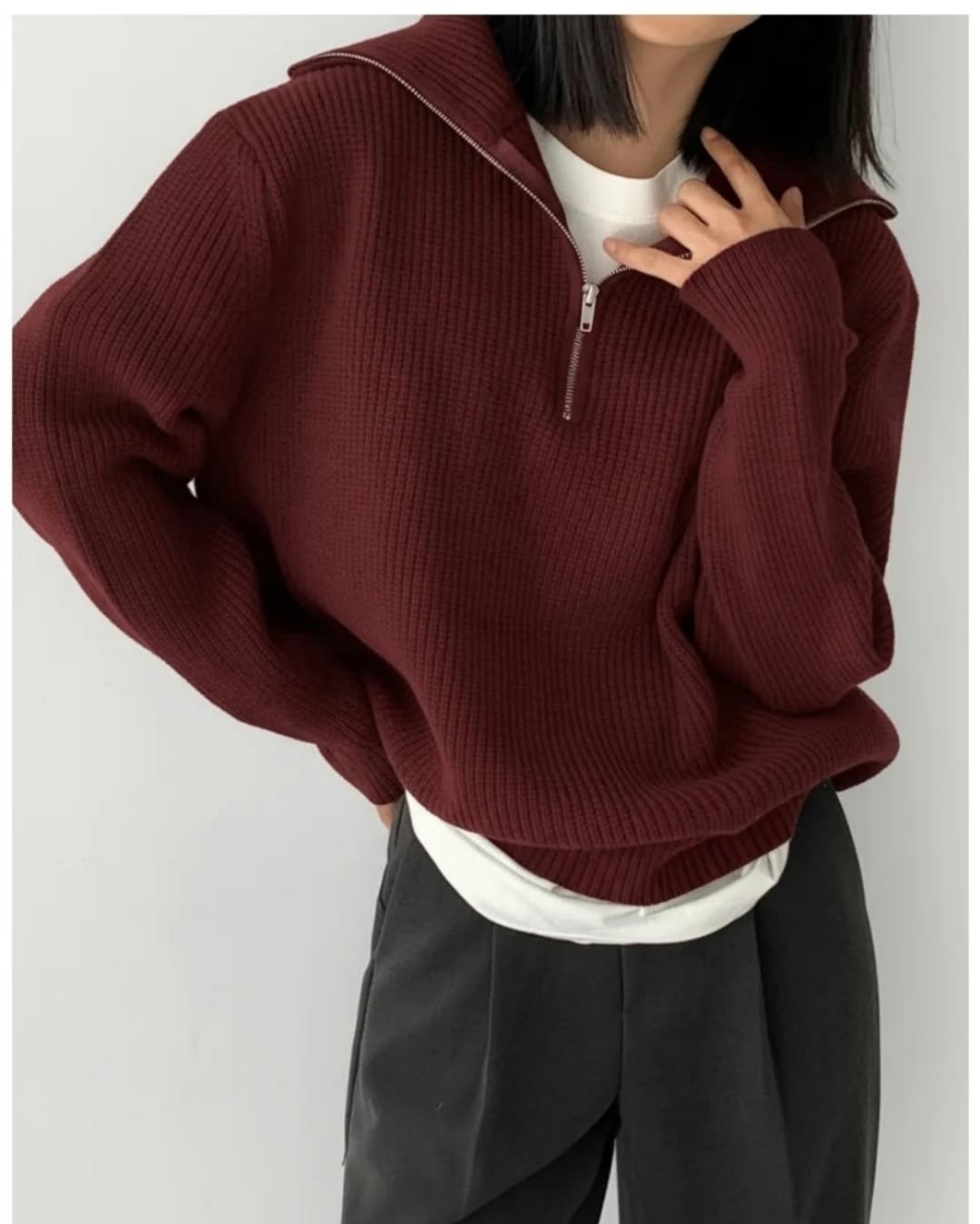 стильный свитер,свитер вязаный на молнии,кофта женская,джемпер на молнии вязаный,джемпер на молнии