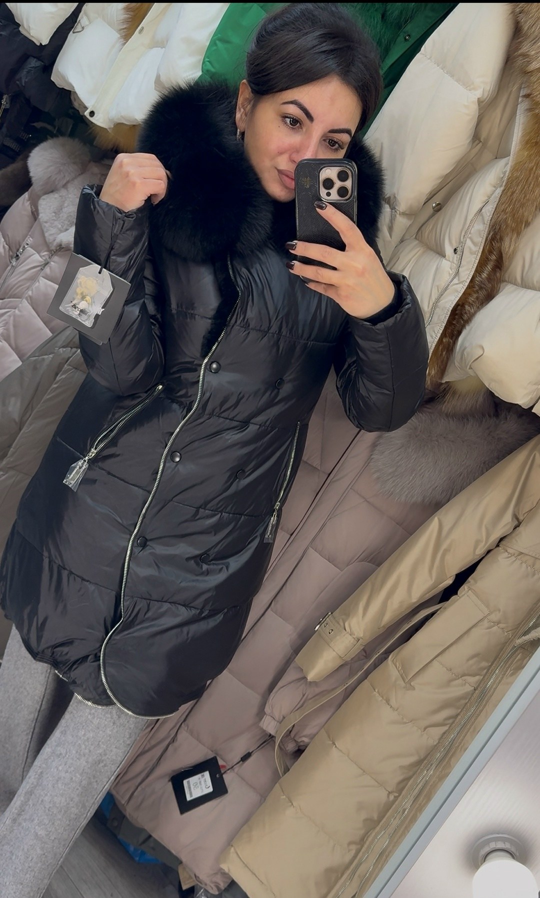 пуховики с мехом,пуховики с натуральным мехом,пуховик бежевый,зимние куртки,пуховик