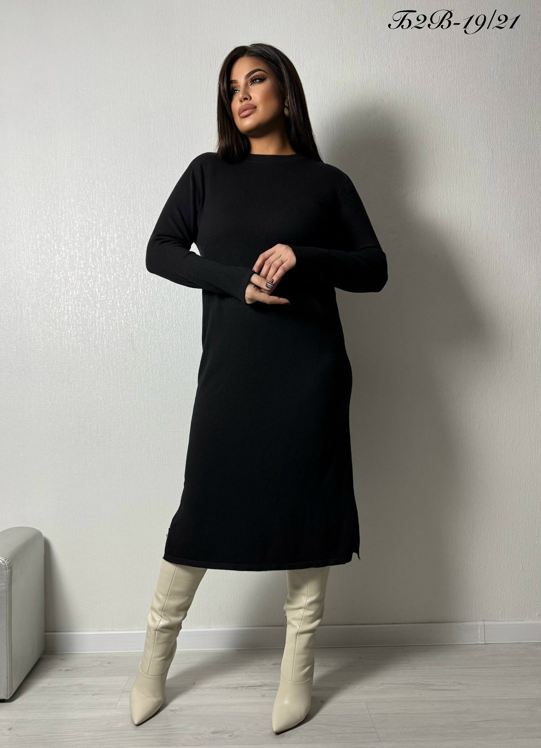 черное трикотажное платье,трикотажное платье,черное женское платье,трикотажное платье миди,вязаное платье