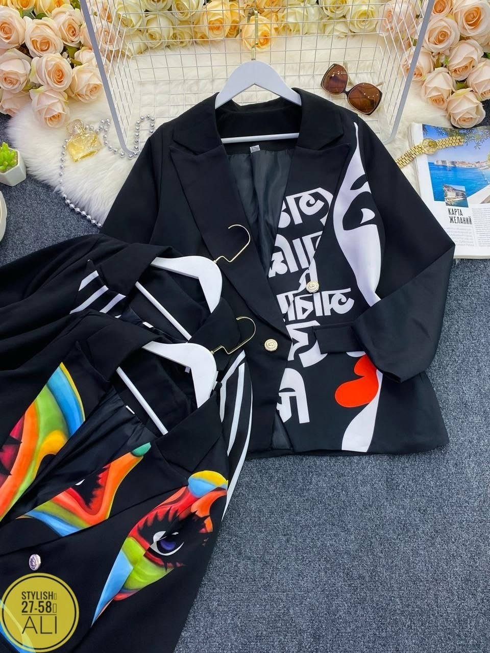 пиджак женский,стильный пиджак,пиджак с принтом,модная ,пиджак