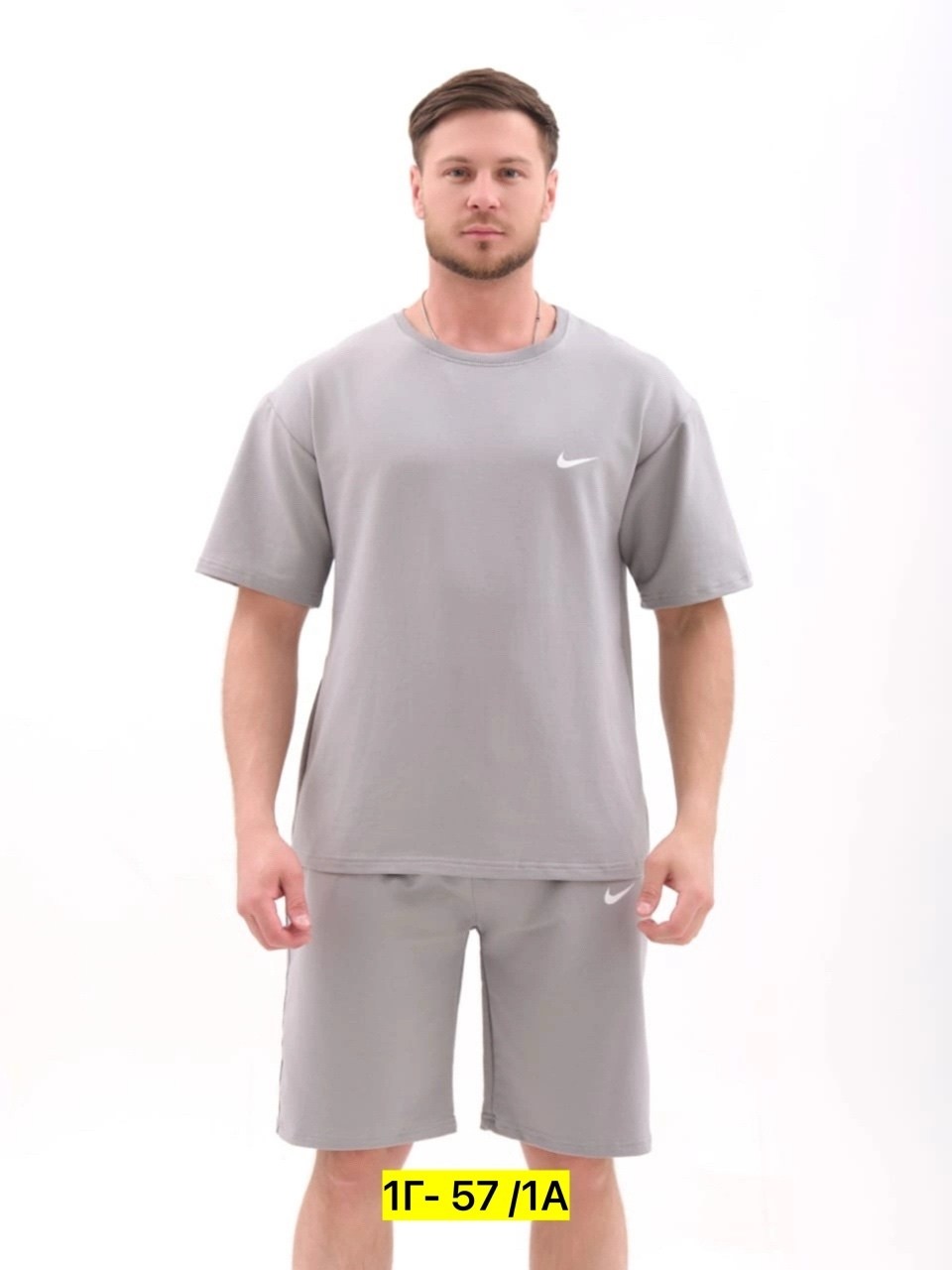 мужской костюм серый, ,спортивные костюмы,мужская мода,костюм спортивный мужской с шортами и футболкой