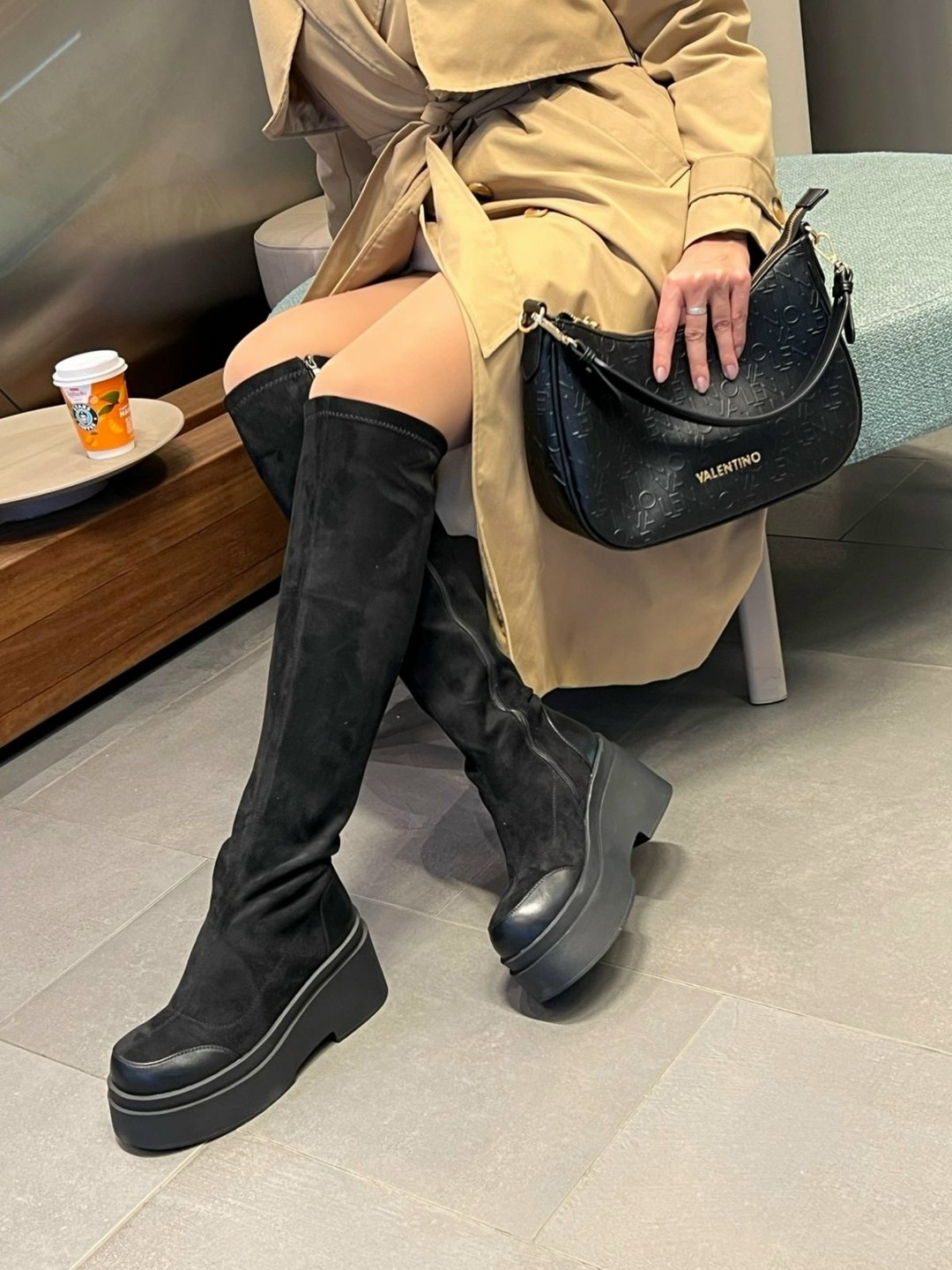 ,женские ботфорты,ботфорты сапоги,сапоги высокие,замшевые ботфорты