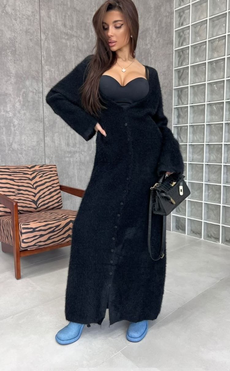 коричневый кардиган,кардиган удлиненный,шерстяное платье,вязаное платье,вязаные кардиганы