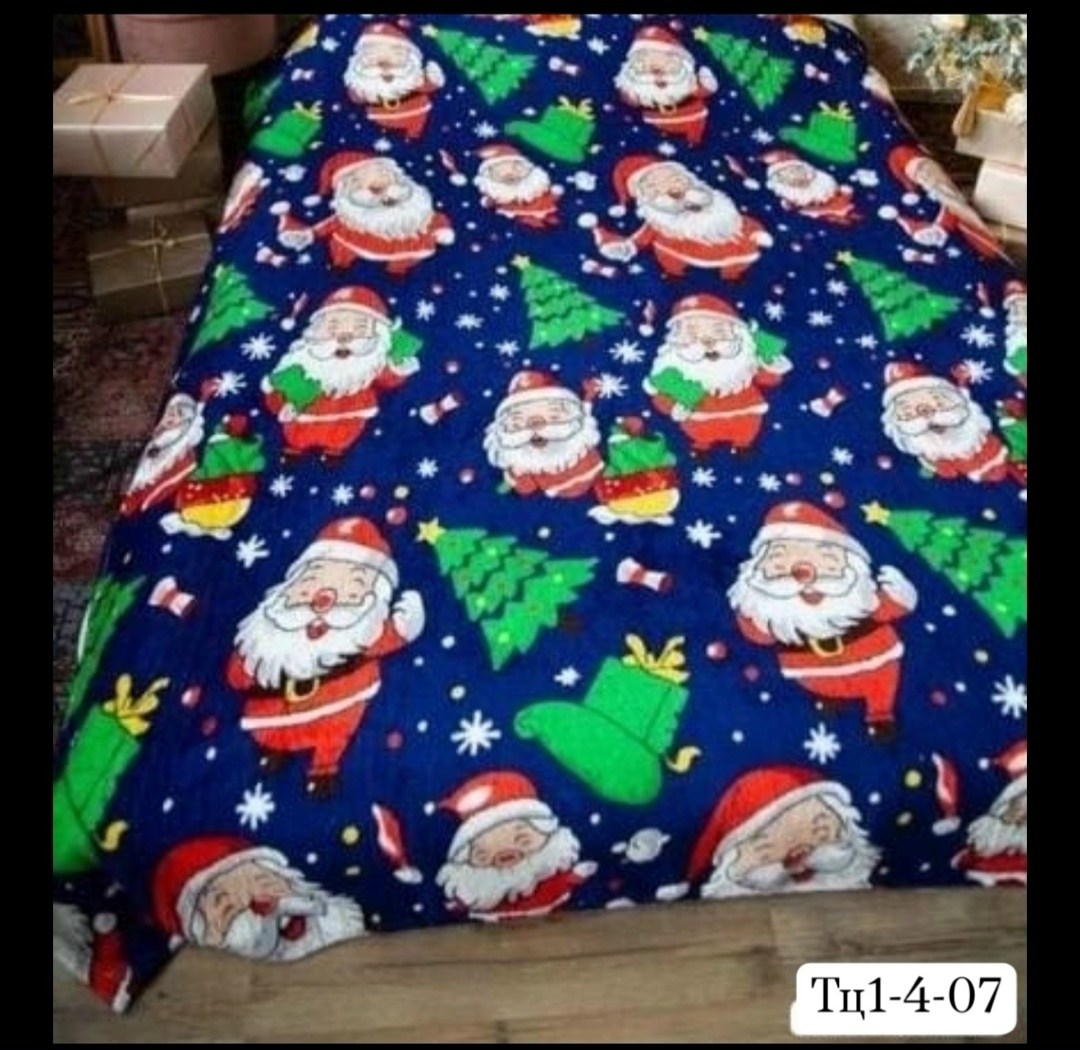 плед новогодний,комплект одеяло,комплект постельного белья,плед,постельного белья