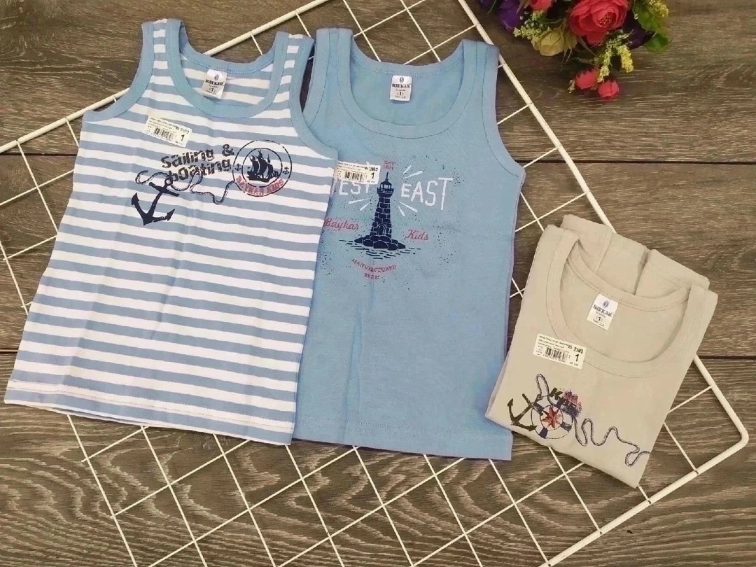 майка байкар для мальчика,майка для мальчика baykar,baykar майка для мальчика 2688,нижнее детское белье,комплект белья для мальчика майка трусы baykar