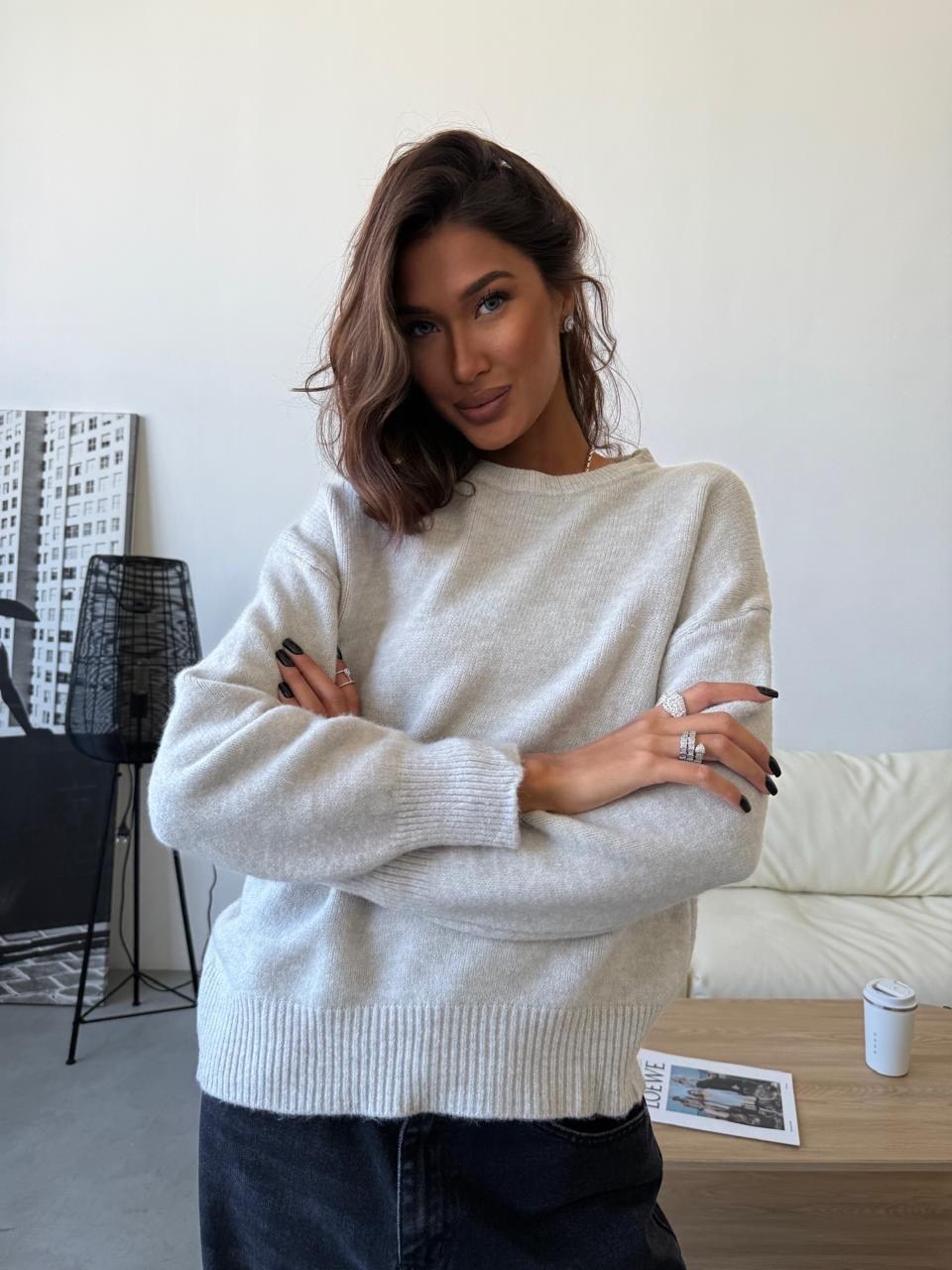 джемпер оверсайз,модные свитера,джемпер оверсайз свитер,оверсайз свитер,джемпер