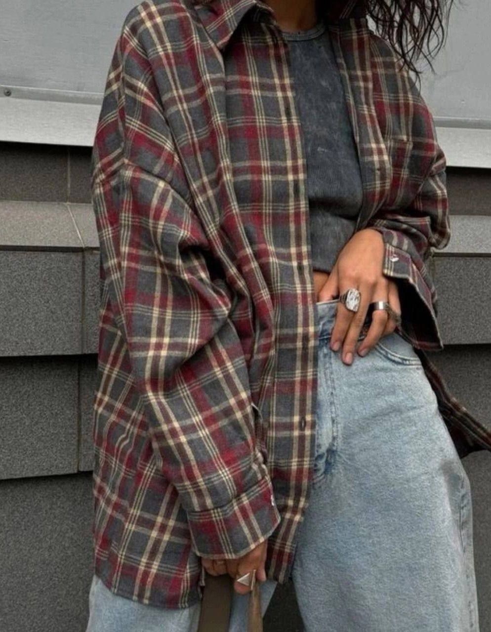 рубашка в клетку женская,рубашка в клетку,рубашка женская в клетку оверсайз,стильная рубашка,рубашка стиль
