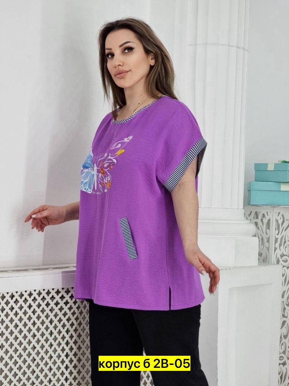 блуза свободного кроя, великан,футболки женские больших размеров,блузка голубая,повседневная блузка