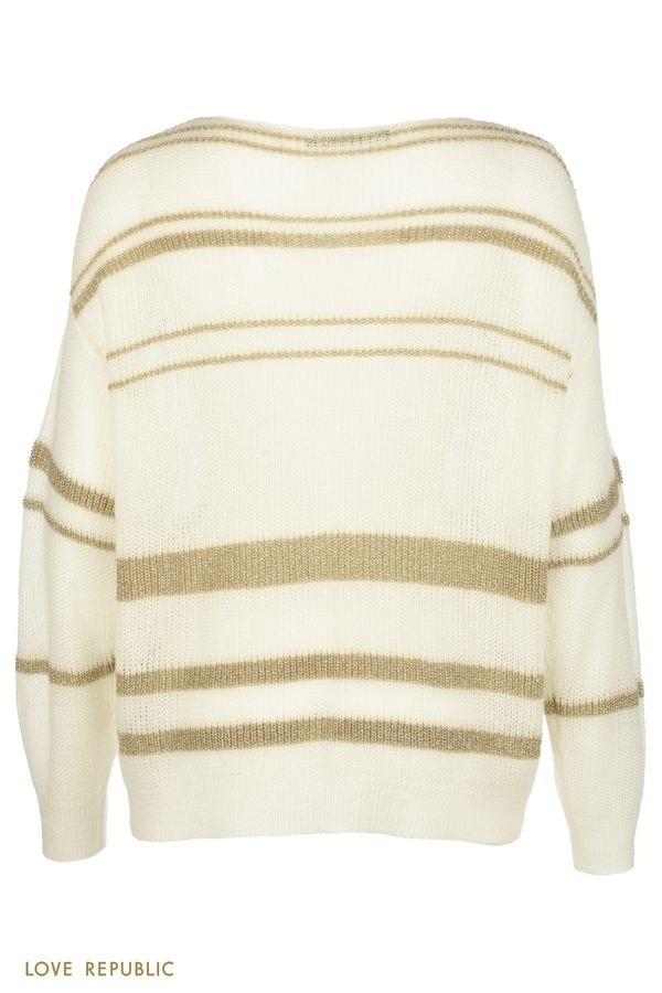 свитер джемпер,джемпер в полоску,бежевый свитер,джемпер,джемпер fabiana filippi бежевый