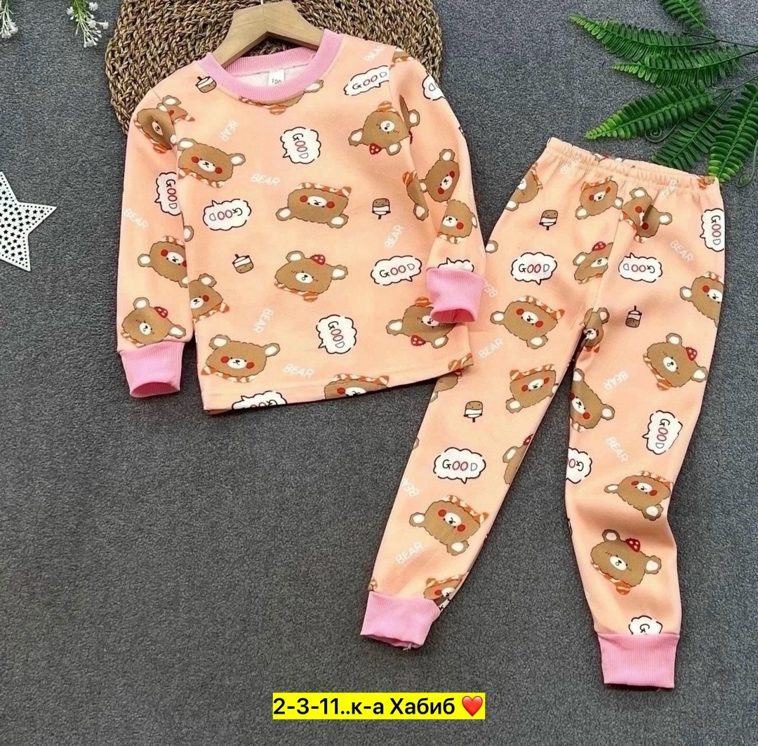 пижамы детские,пижама для девочек,пижама теплая,пижама детская,детская пижама для девочек