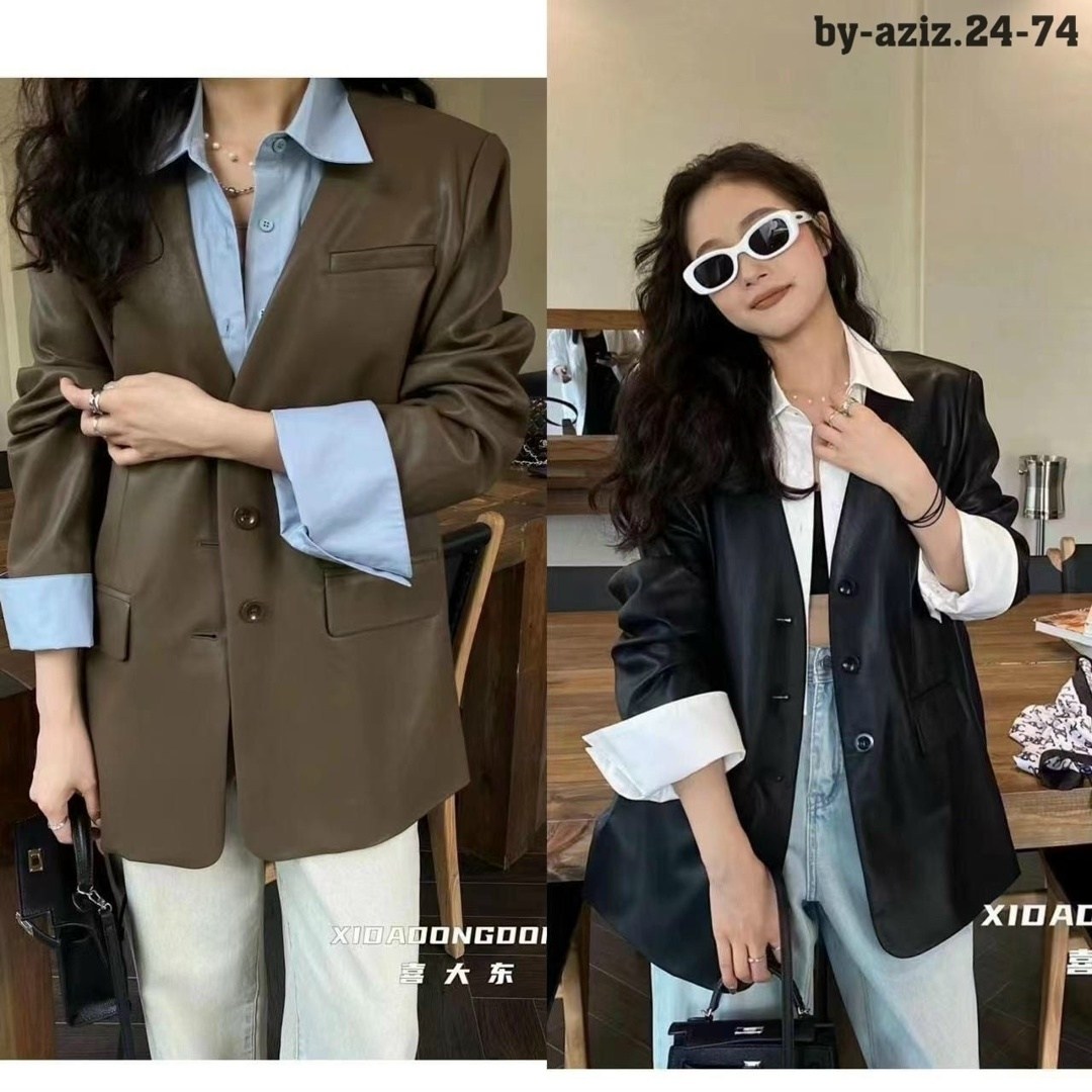 кожаный пиджак женский,женский пиджак,модное пальто,повседневная куртка,куртка женская