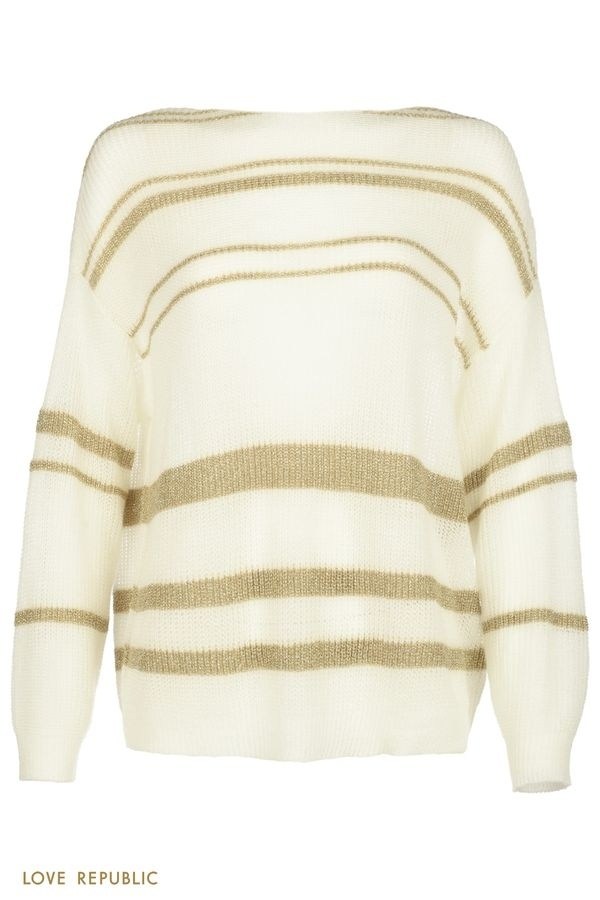 свитер джемпер,джемпер в полоску,бежевый свитер,джемпер,джемпер fabiana filippi бежевый