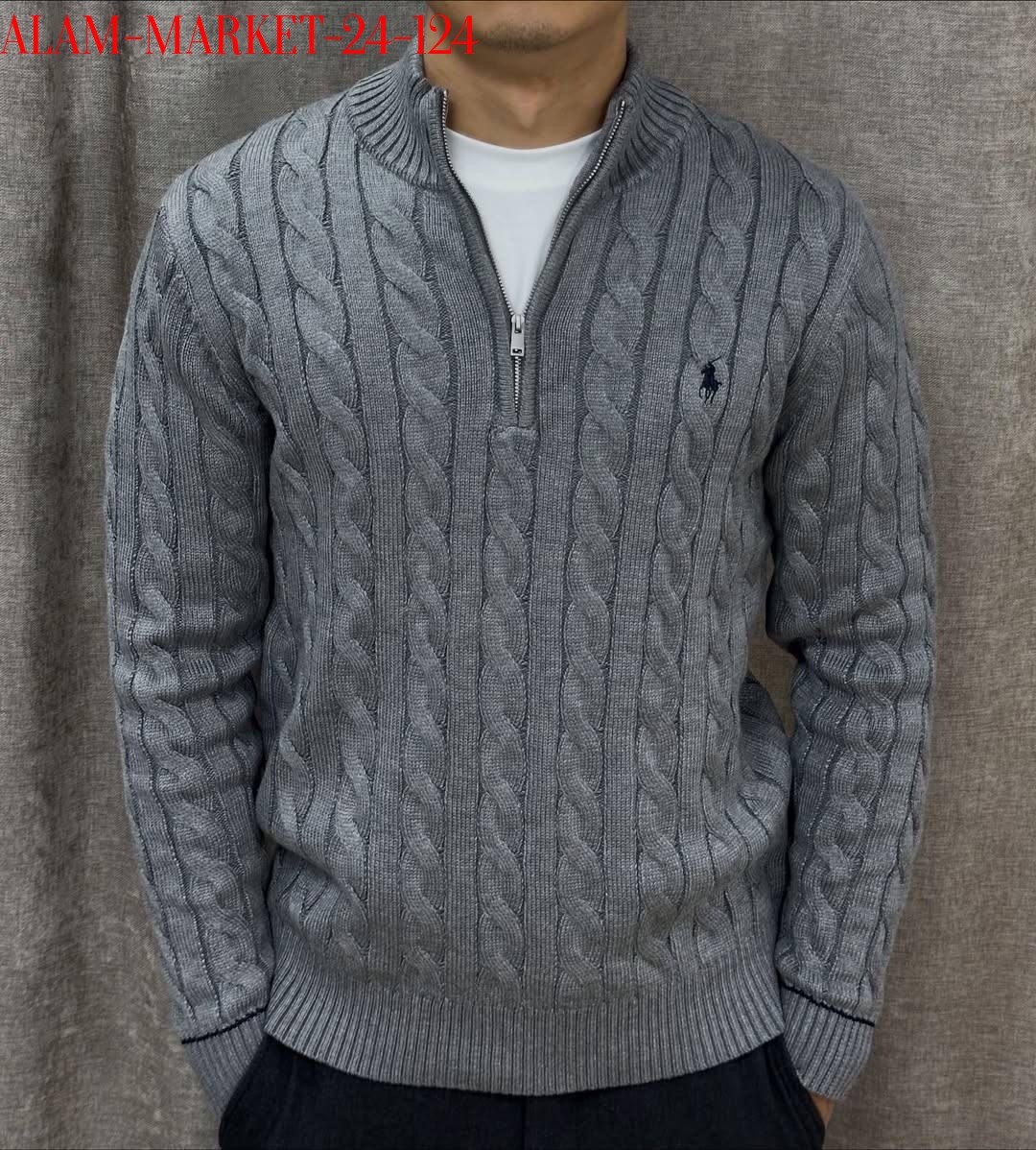 джемпер ральф лорен мужской белый,свитеры мужские,мужские вязаные свитера,свитер для мужчин,свитер ralph lauren zip