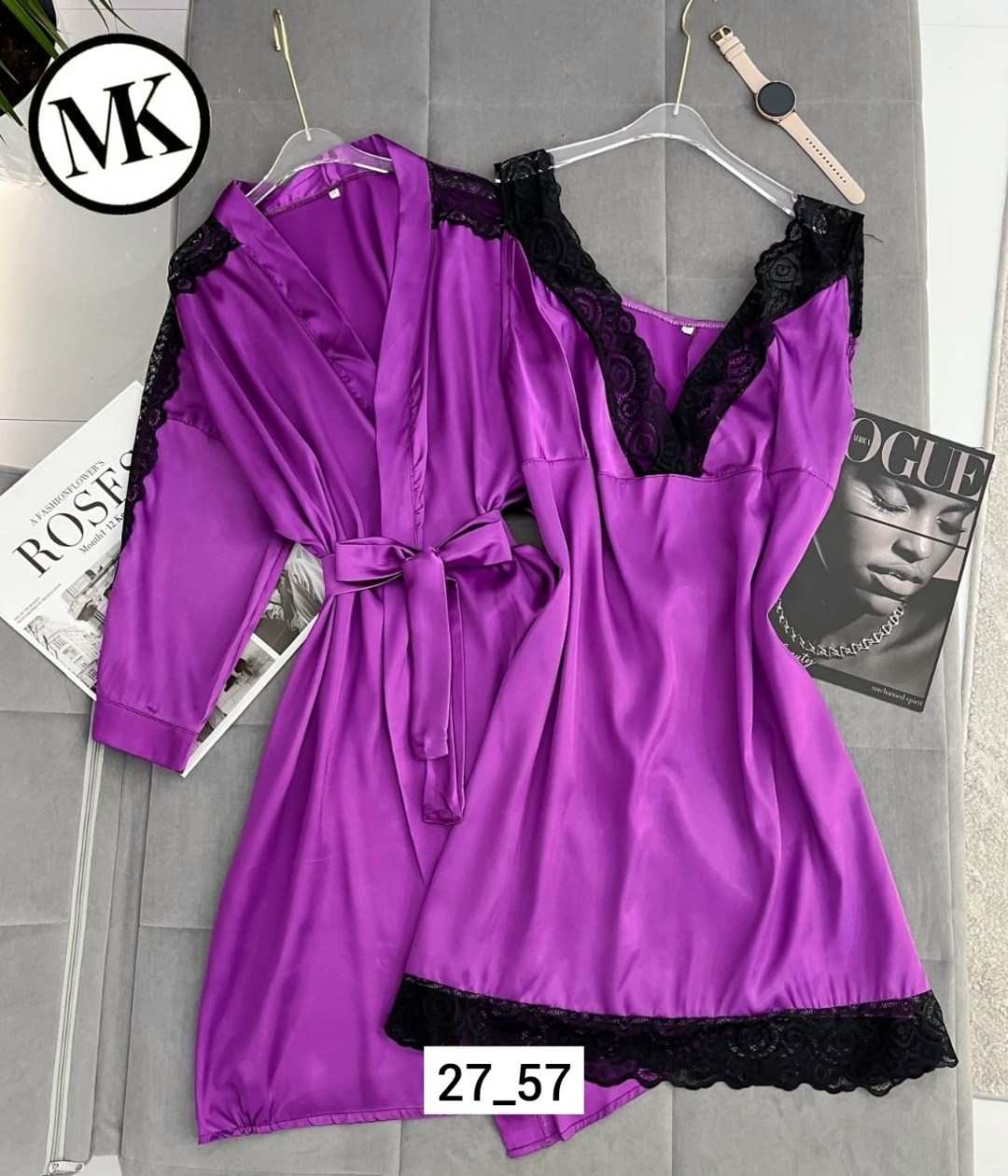 комплект халат и сорочка женская,женский шелковый халат,комплект с пеньюаром,комплект халат сорочка,женский пеньюар