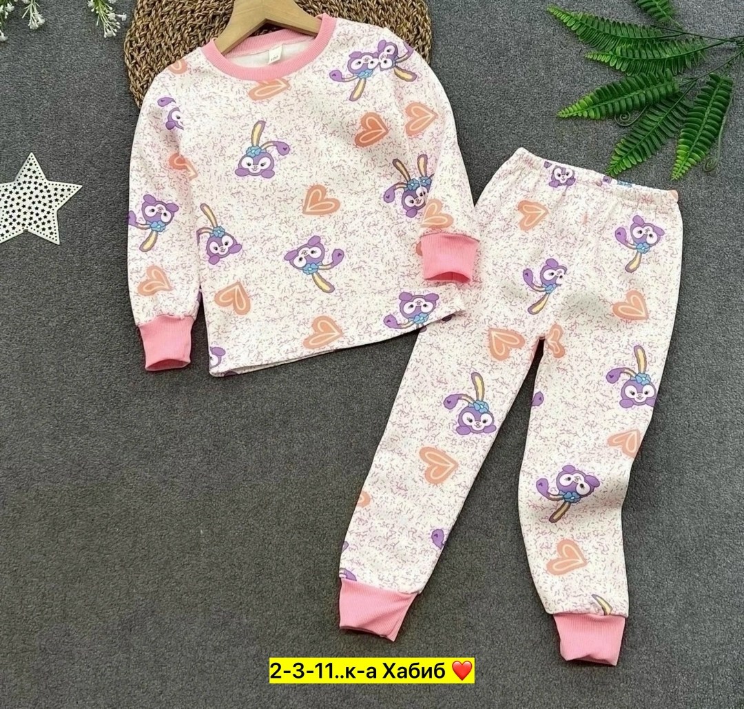 пижамы детские,пижама для девочек,пижама теплая,пижама детская,детская пижама для девочек