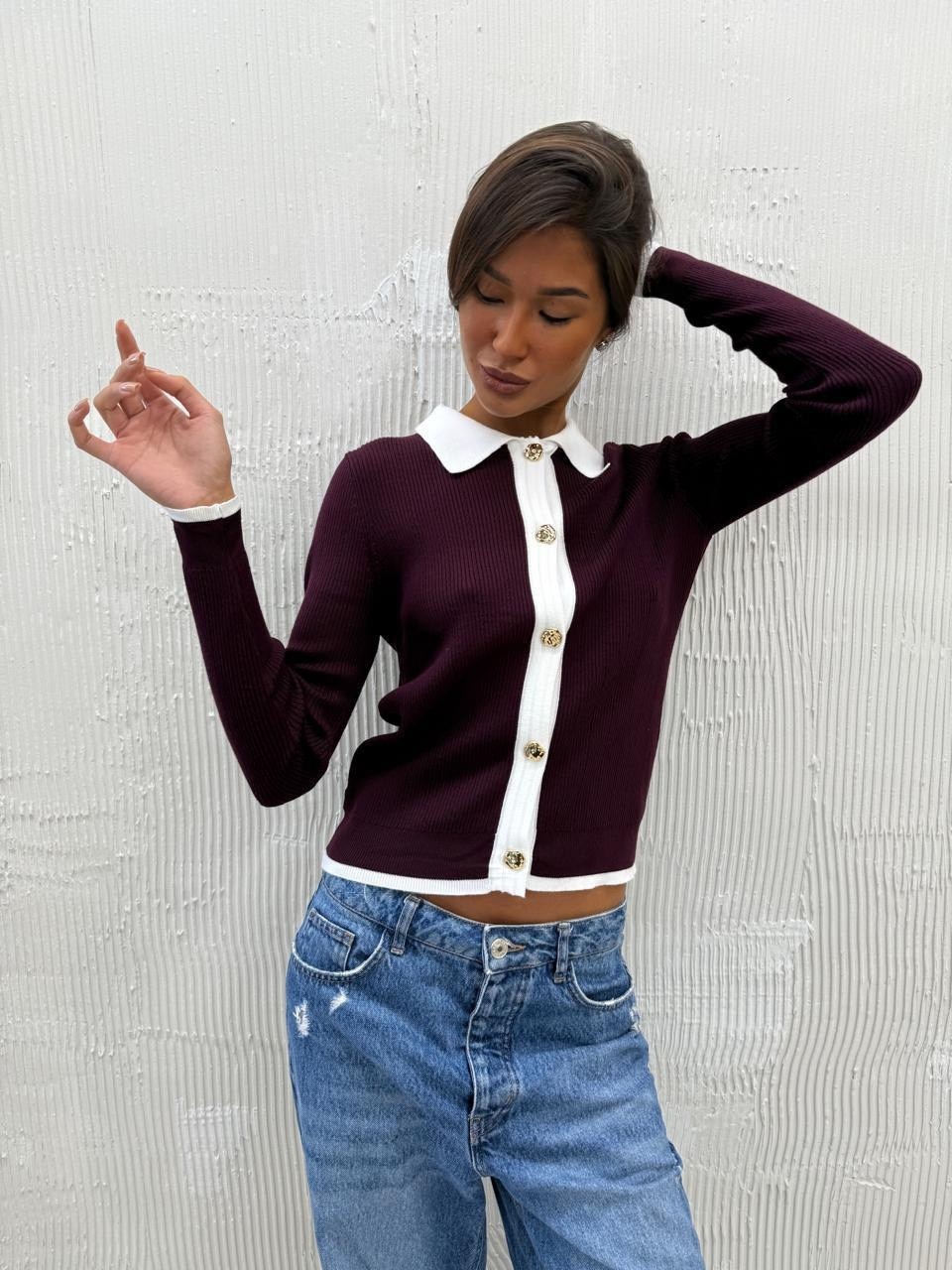 кардиган на пуговицах,синий кардиган,кардиган с воротником,женская кофта,модели кардиган