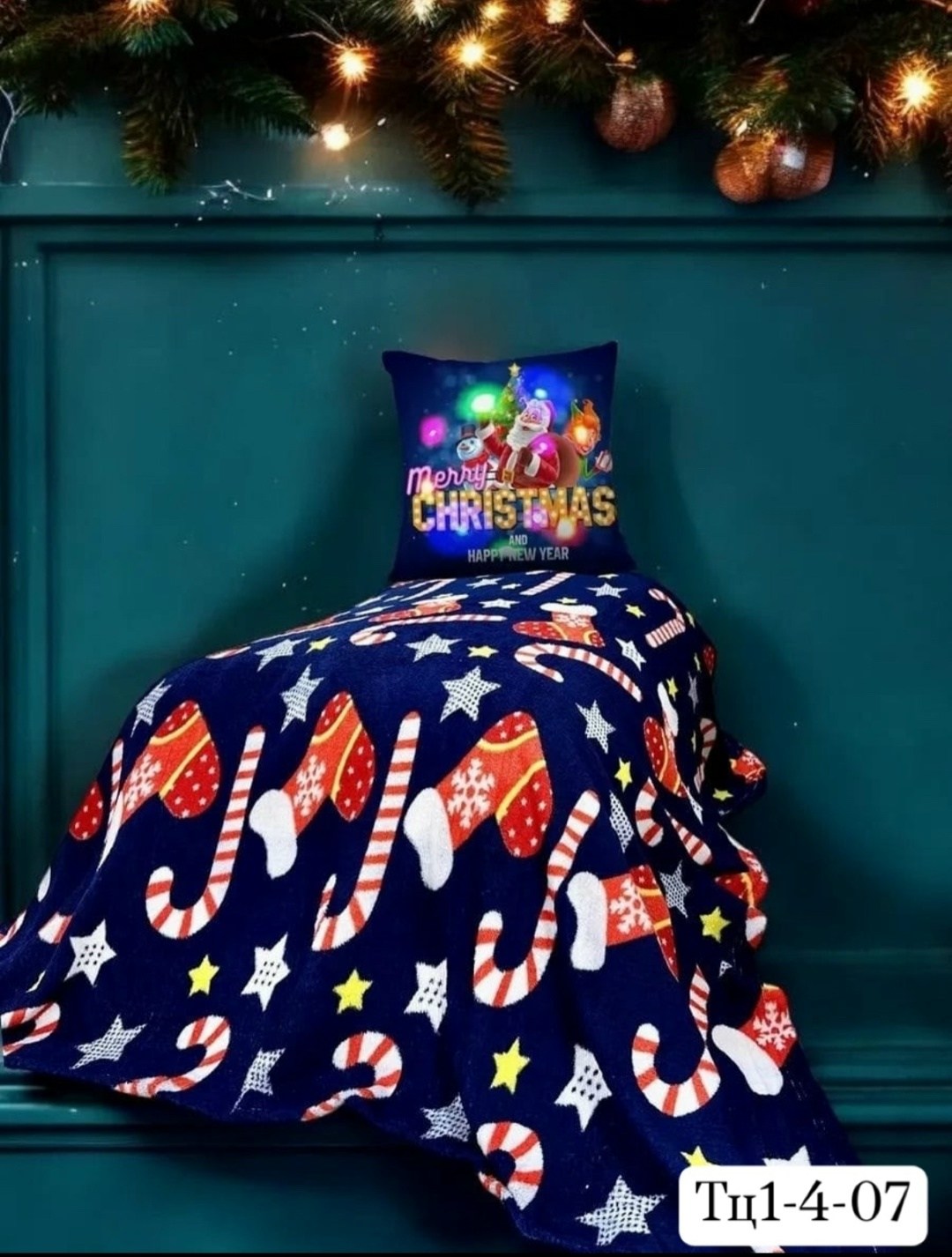 плед новогодний,комплект одеяло,комплект постельного белья,плед,постельного белья