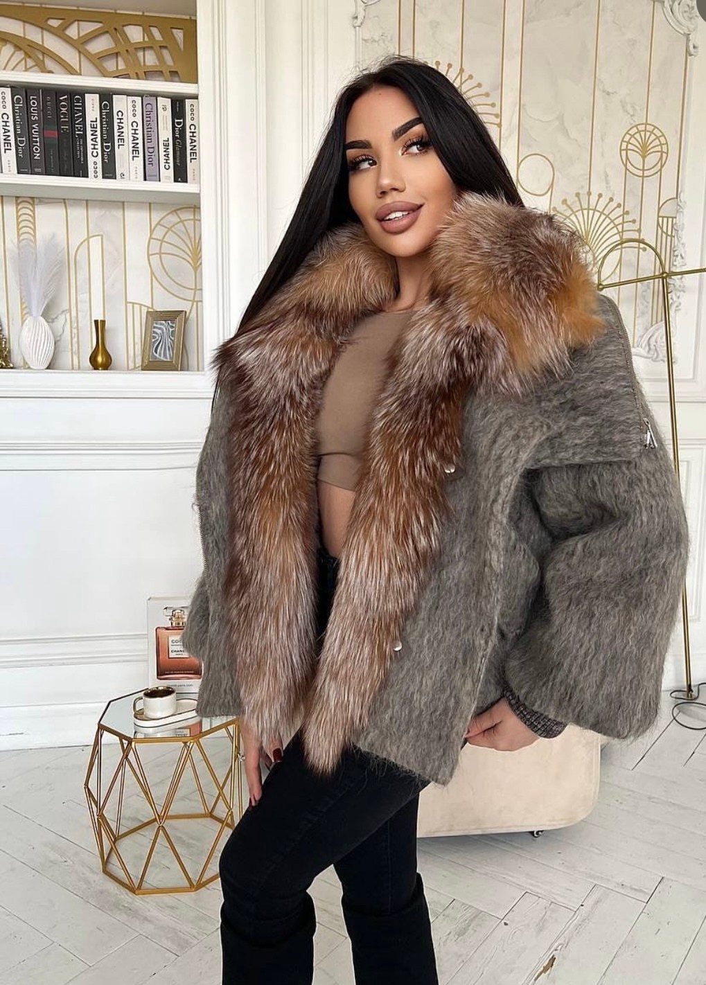 стильные пуховики,пуховики с мехом,стильная куртка,куртка женская