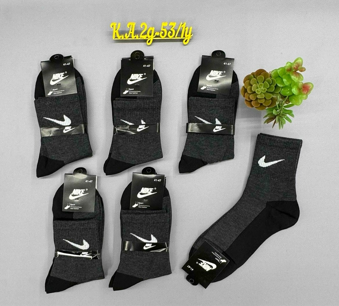 носки мужские 10 пар nike,мужские носки,носки найк 41-47,носки мужские спортивные,комплект носки мужские