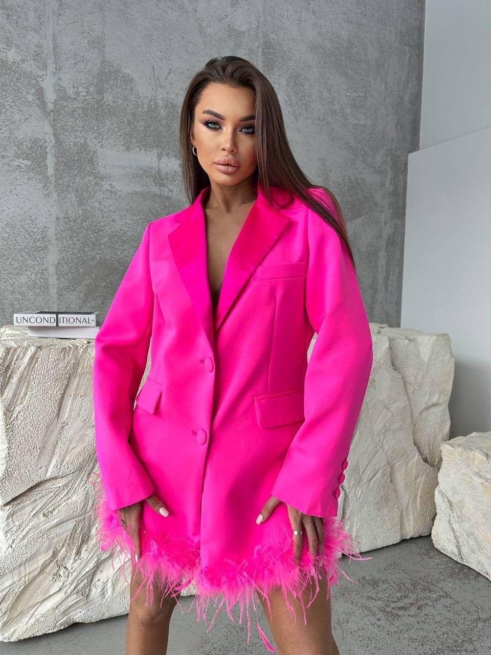 пиджак с перьями,платье пиджак,пиджак женский с перьями,платье пиджак с перьями,пиджак розовый