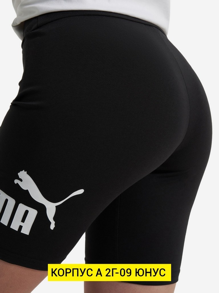 велосипедки женские,женская puma,шорты леггинсы женские пума,шорты компрессионные пума,черные велосипедки