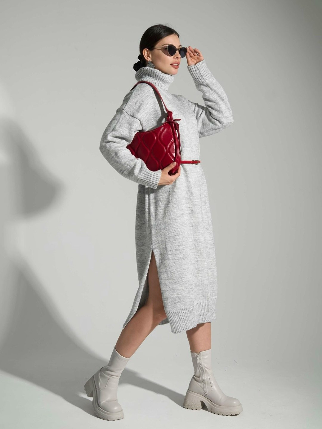 вязаное платье с высоким воротом,трикотажное платье,платье женское теплое вязаное,вязаное платье,теплое вязаное платье