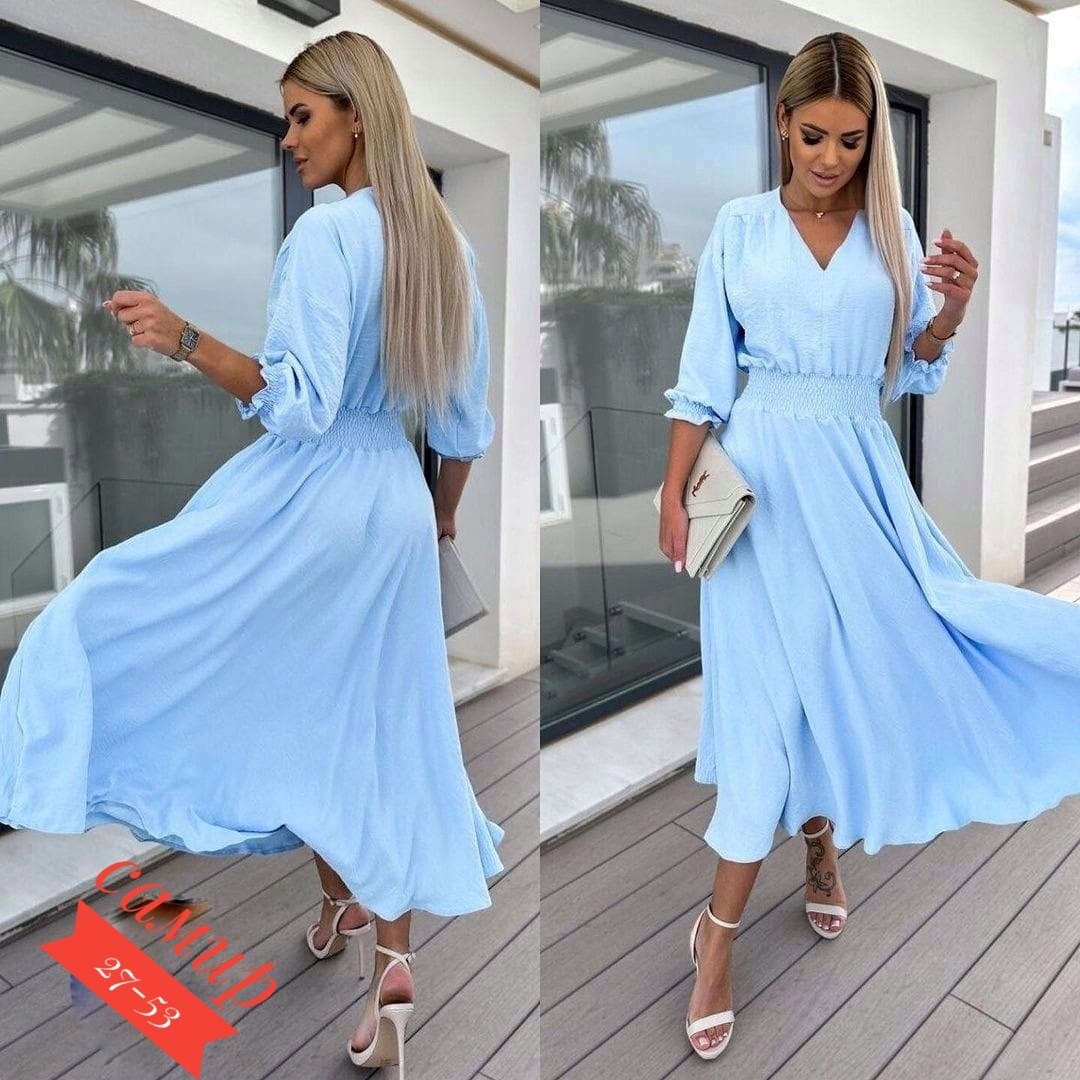 женские длинные платья,длинное женское летнее платье,платье голубое,воздушное платье,платье