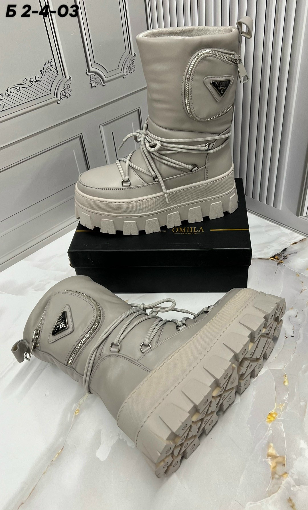 дутики prada,дутики прада женские,женские дутики,луноходы женские,зимняя  женская