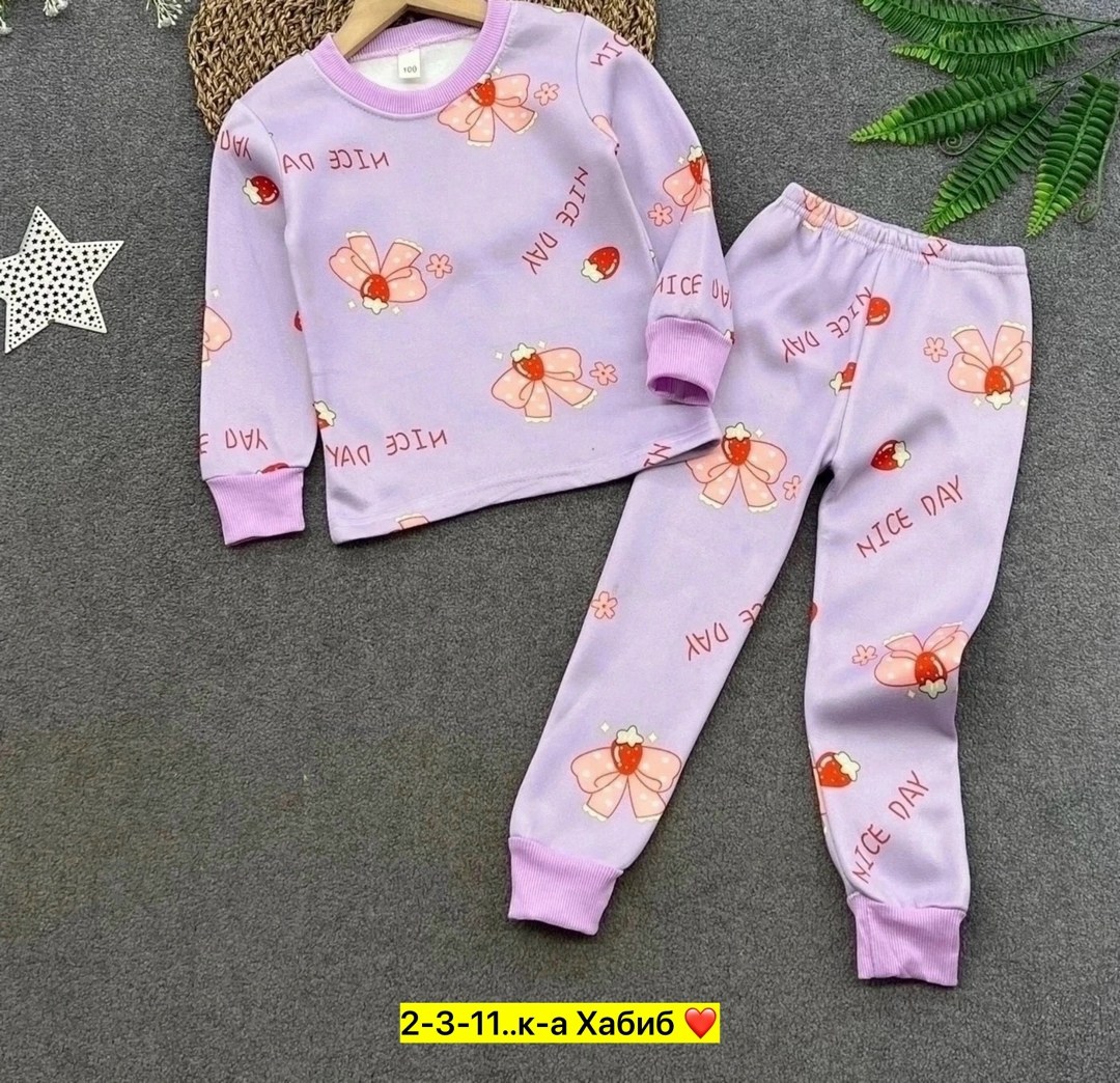 пижамы детские,пижама для девочек,пижама теплая,пижама детская,детская пижама для девочек