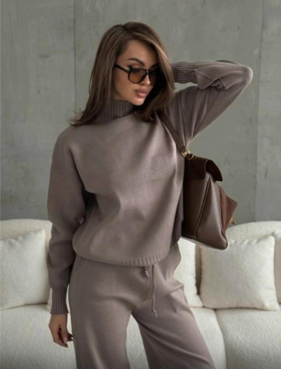 трикотажные костюмы,вязаные костюмы,вязаные костюмы женские,трикотажный костюм с брюкам,теплый костюм