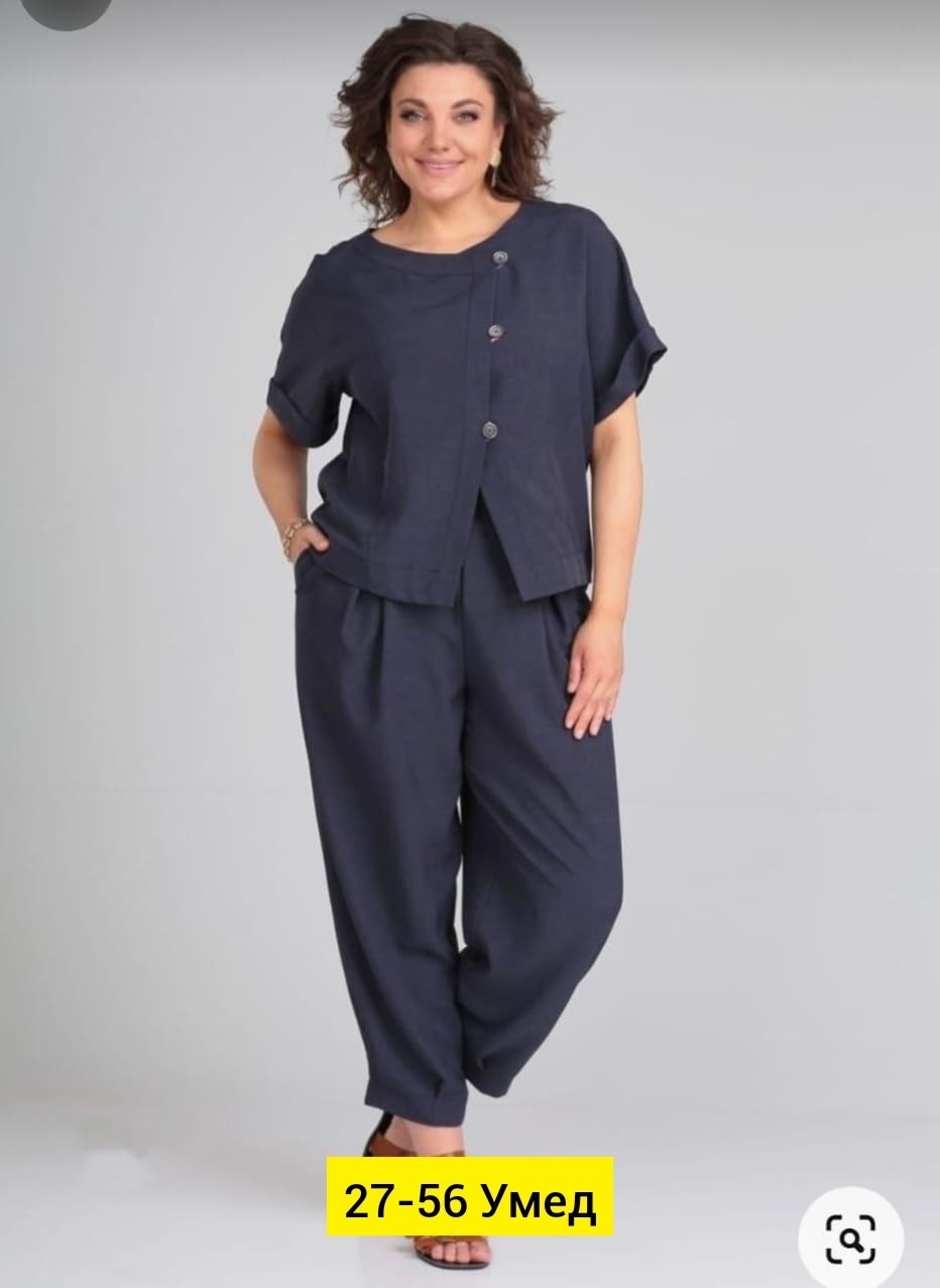 костюм michel chic арт 1337 корич,летние брючные костюмы для полных женщин,брючный костюм женский летний,брючный костюм из льна женский,женские брючные костюмы