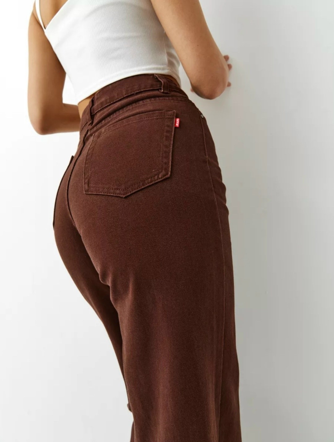 джинсы женские с высокой посадкой широкие,широкие джинсы с высокой посадкой,джинсы женские с высокий посадкой,джинсы женские клеш с высокой посадкой,брюки коричневые женские