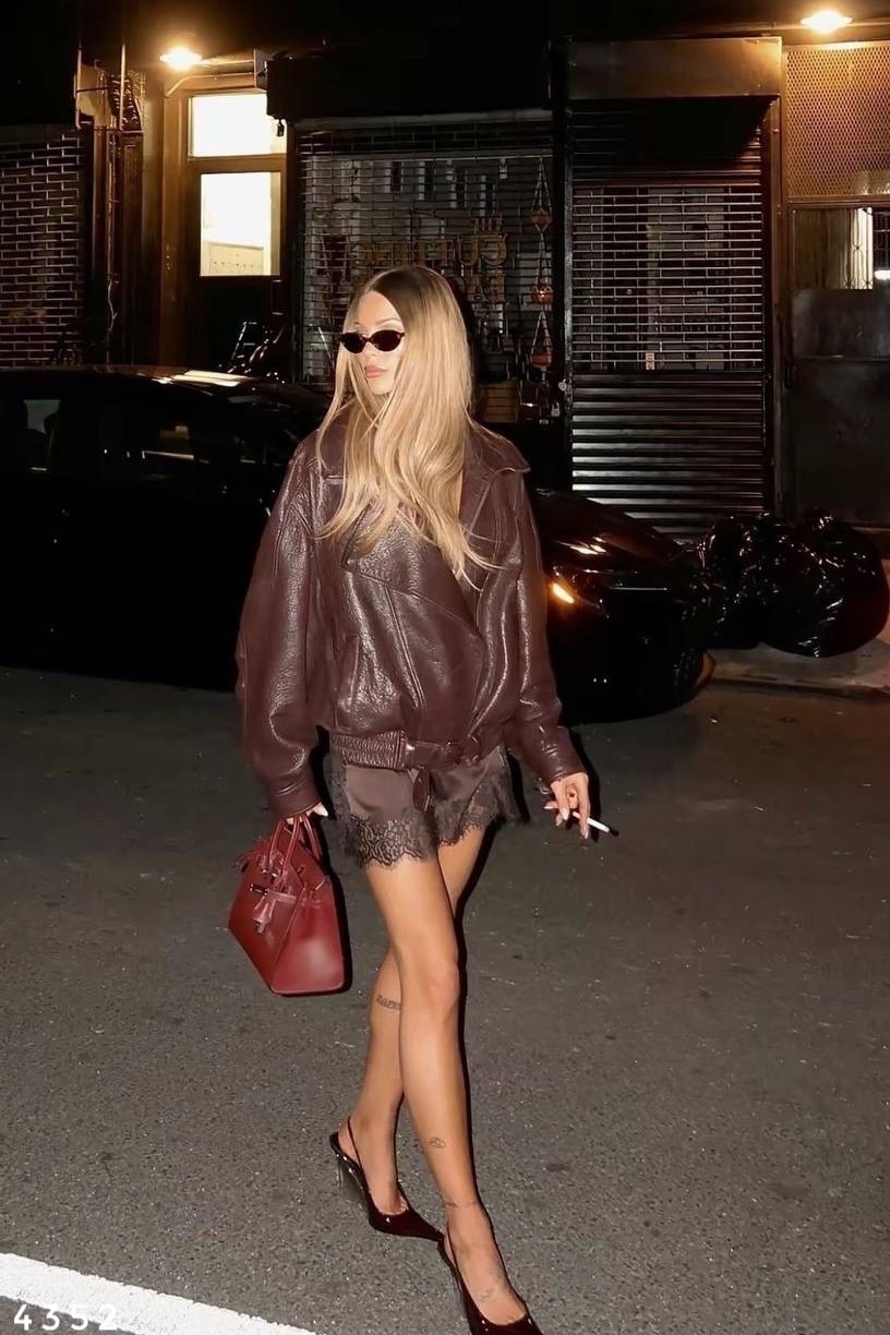 мода стиль,кожаная куртка,повседневная куртка,роузи хантингтон стиль